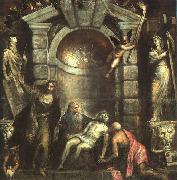  Titian Entombment (Pieta) oil on canvas